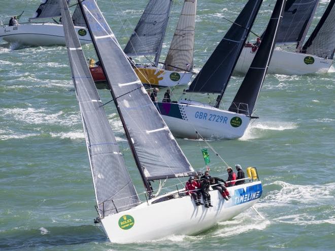 Day 1 – The Rolex Fastnet Race fleet features yachts from 29 countries ranging in size from 30 to 115 feet © Quinag